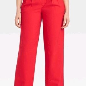 Womens A New Day Signature Crepe Essential Trouser, Red Size 4